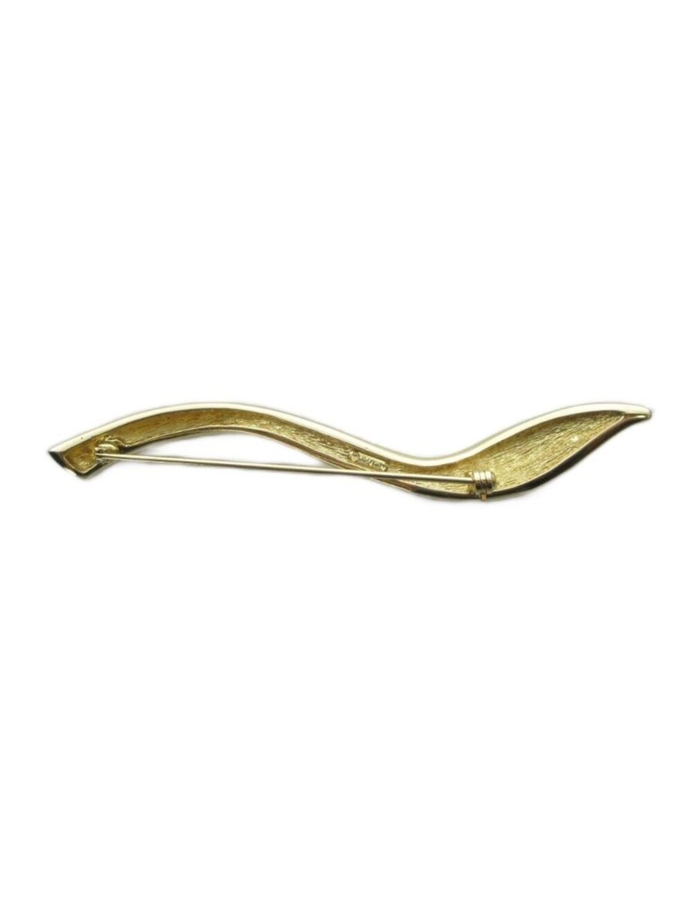 Dior Pin Brooch Rhinestone Logo Gold - Picture 3 of 4